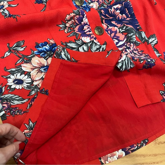 Anthropologie Maeve Caldwell Floral Print Button down Dress - Picture 8 of 15